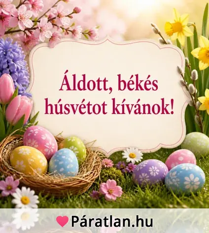 Áldott, békés húsvétot kívánok!