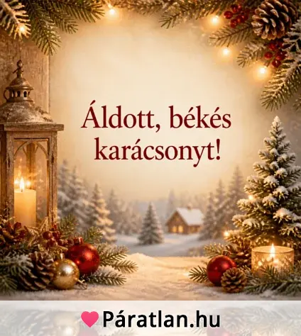 Áldott, békés karácsonyt!