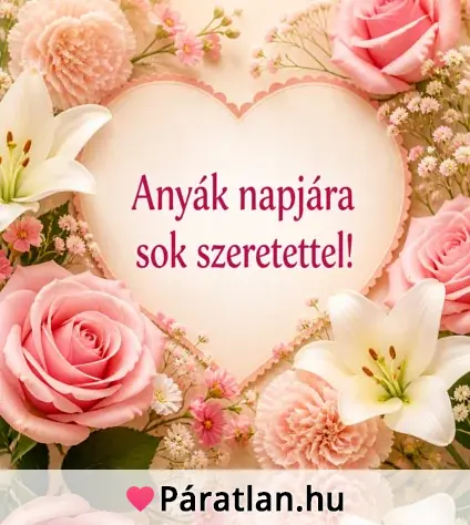 Anyák napjára sok szeretettel!