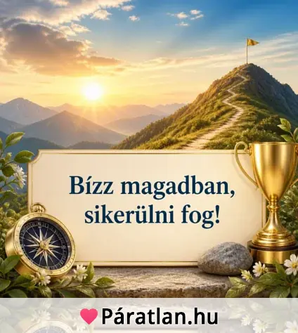 Bízz magadban, sikerülni fog!