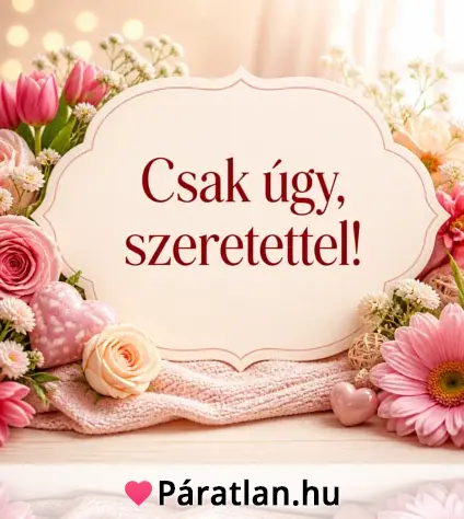 Csak úgy, szeretettel!