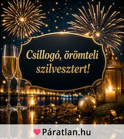 Csillogó, örömteli szilvesztert!