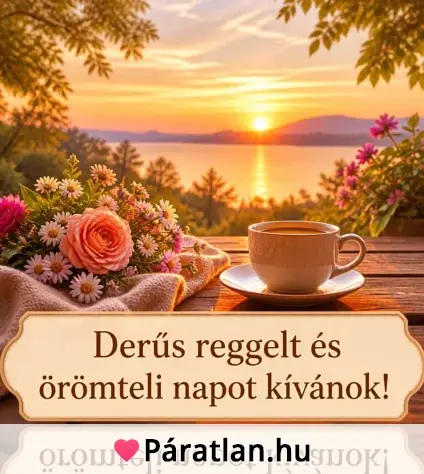 Derűs reggelt és örömteli napot kívánok!