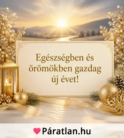 Egészségben és örömökben gazdag új évet!