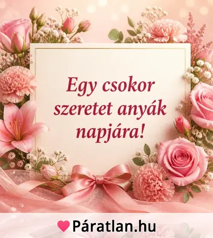 Egy csokor szeretet anyák napjára!