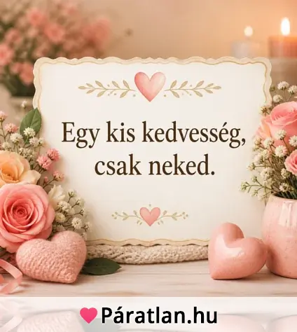 Egy kis kedvesség, csak neked.