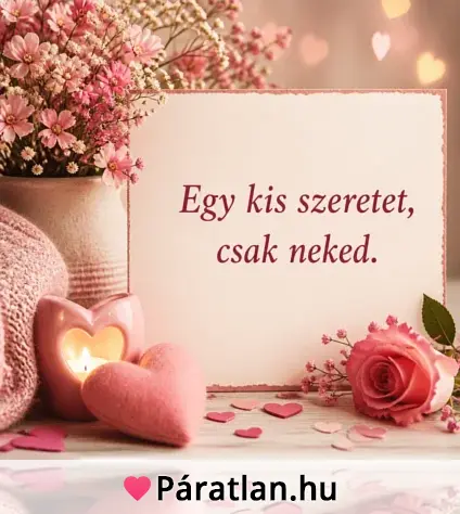 Egy kis szeretet, csak neked.