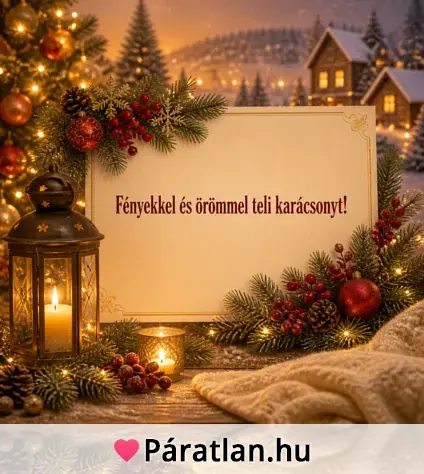 Fényekkel és örömmel teli karácsonyt!
