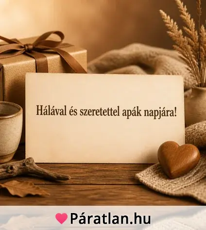 Hálával és szeretettel apák napjára!