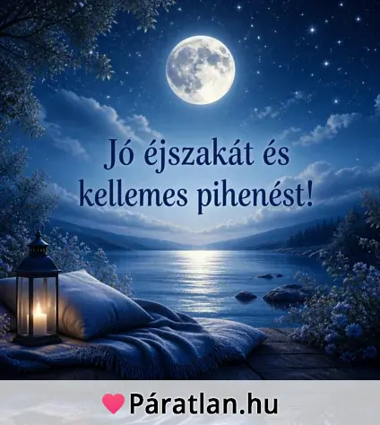 Jó éjszakát és kellemes pihenést!