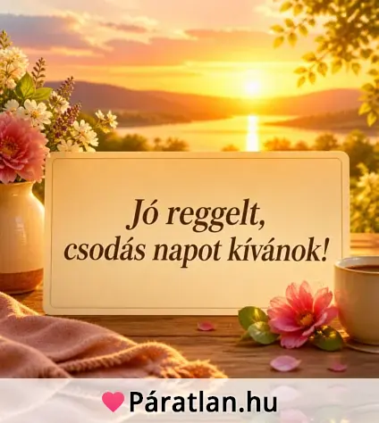 Jó reggelt, csodás napot kívánok!