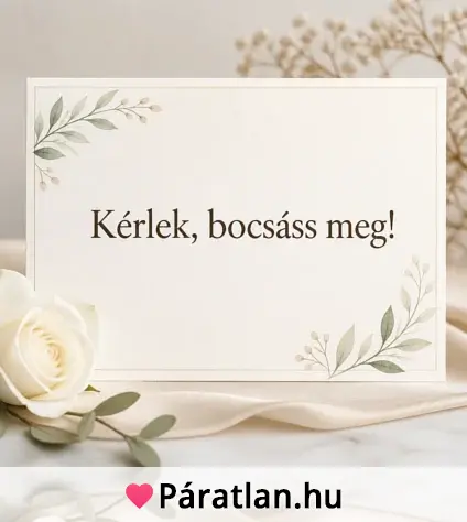 Kérlek, bocsáss meg!