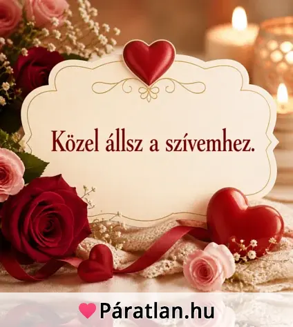 Közel állsz a szívemhez.