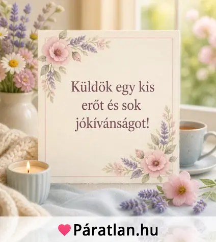 Küldök egy kis erőt és sok jókívánságot!