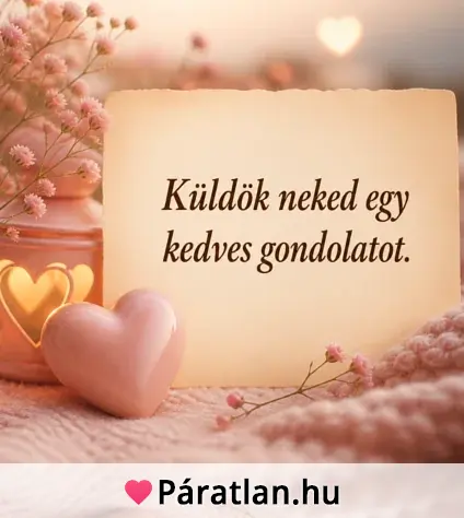 Küldök neked egy kedves gondolatot.