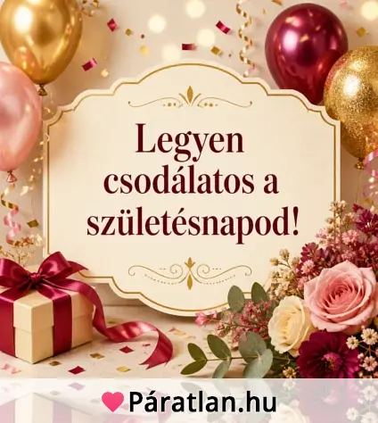 Legyen csodálatos a születésnapod!