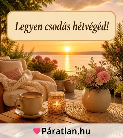 Legyen csodás hétvégéd!
