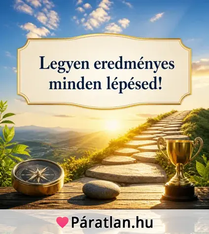 Legyen eredményes minden lépésed!