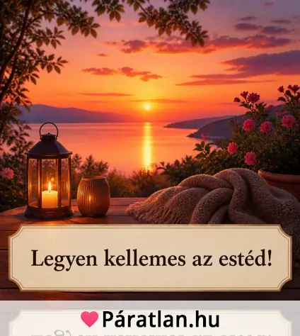 Legyen kellemes az estéd!