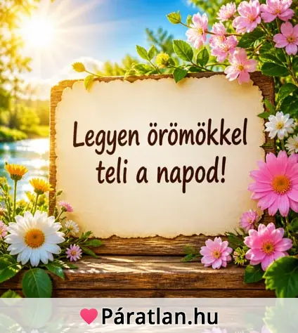 Legyen örömökkel teli a napod!