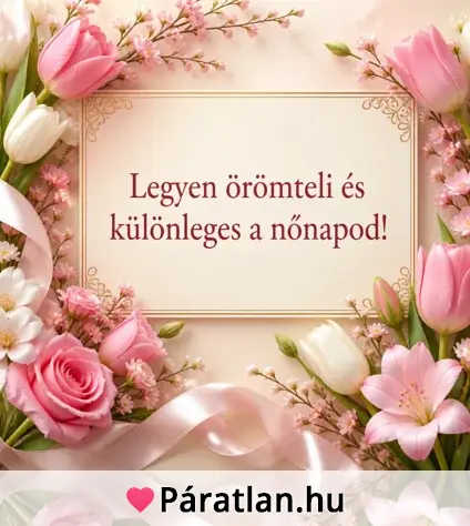 Legyen örömteli és különleges a nőnapod!