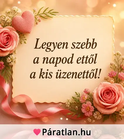 Legyen szebb a napod ettől a kis üzenettől!