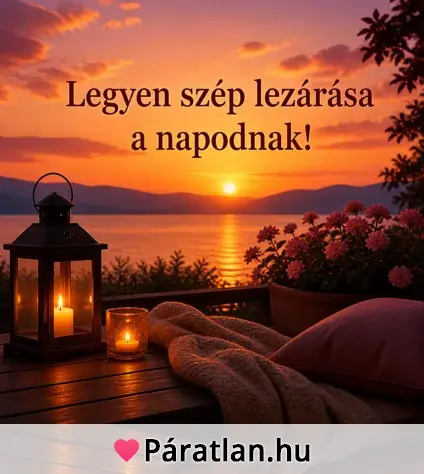 Legyen szép lezárása a napodnak!