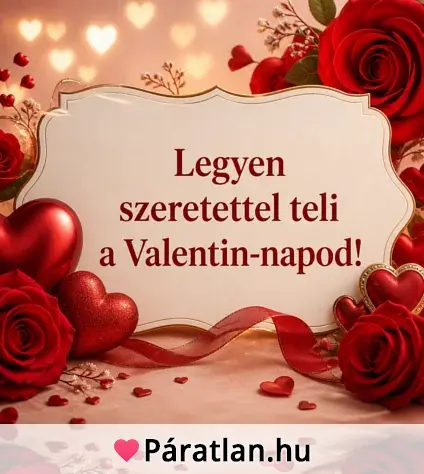 Legyen szeretettel teli a Valentin-napod!