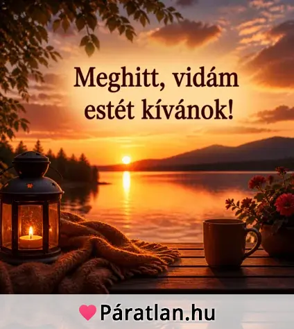 Meghitt, vidám estét kívánok!