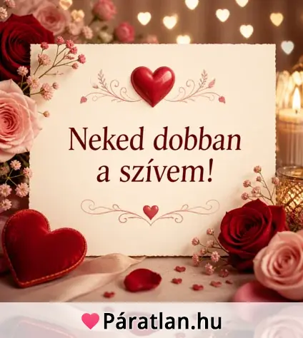 Neked dobban a szívem!