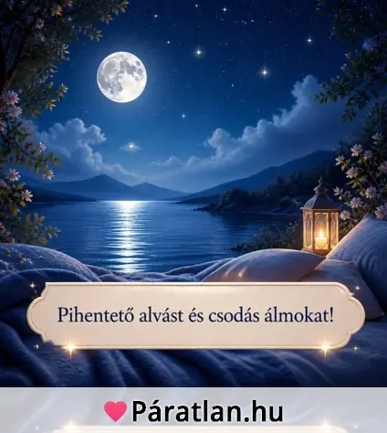Pihentető alvást és csodás álmokat!