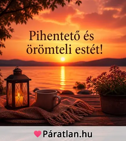 Pihentető és örömteli estét!