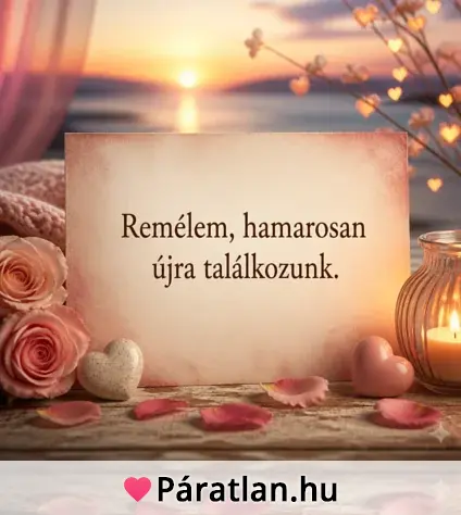 Remélem, hamarosan újra találkozunk.