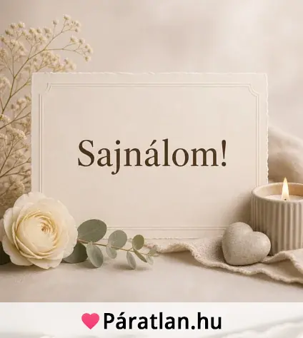 Sajnálom!