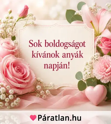Sok boldogságot kívánok anyák napján!