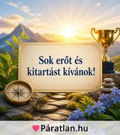 Sok erőt és kitartást kívánok!