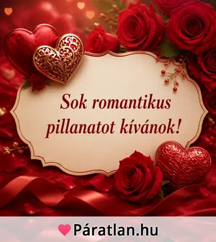 Sok romantikus pillanatot kívánok!