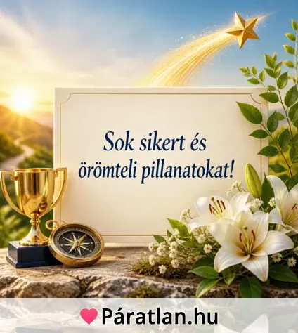 Sok sikert és örömteli pillanatokat!
