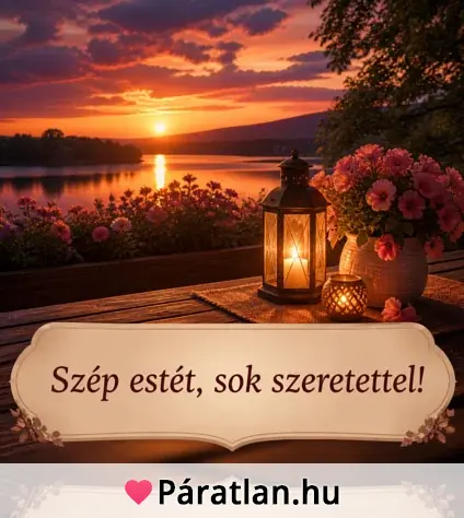 Szép estét, sok szeretettel!