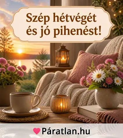Szép hétvégét és jó pihenést!