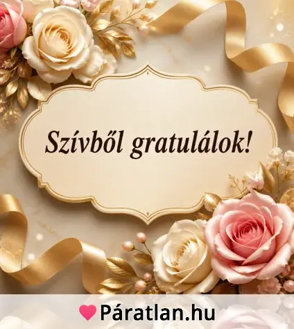 Szívből gratulálok!