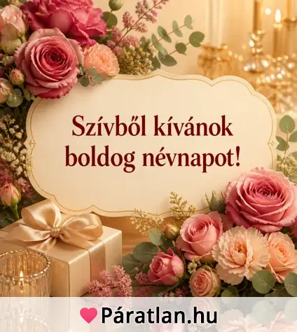 Szívből kívánok boldog névnapot!
