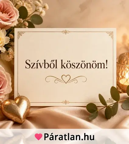 Szívből köszönöm!