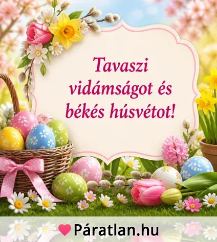 Tavaszi vidámságot és békés húsvétot!
