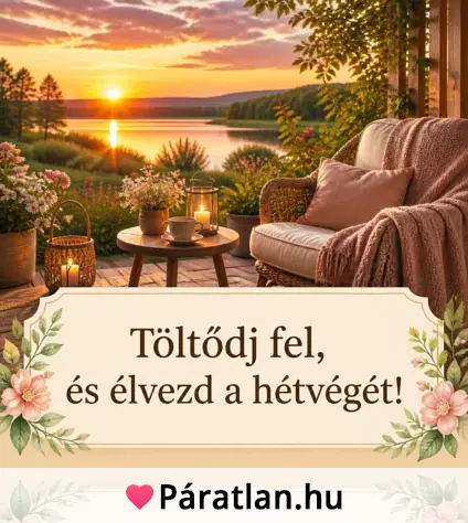 Töltődj fel, és élvezd a hétvégét!