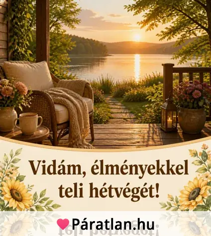 Vidám, élményekkel teli hétvégét!