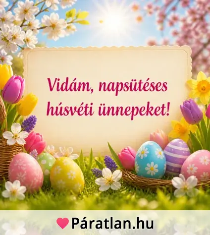 Vidám, napsütéses húsvéti ünnepeket!