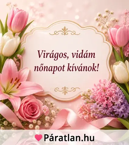 Virágos, vidám nőnapot kívánok!