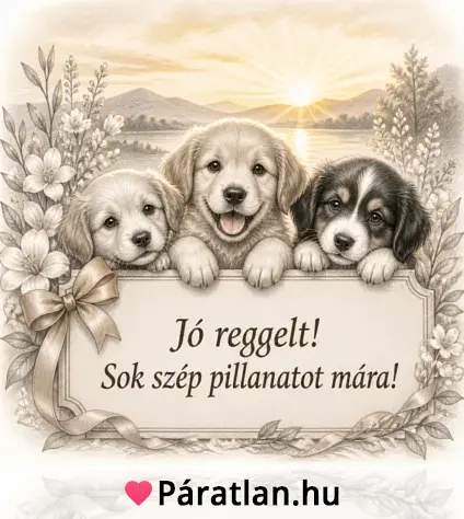 Jó reggelt! Sok szép pillanatot mára!