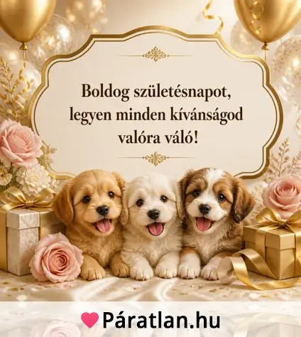 Boldog születésnapot, legyen minden kívánságod valóra váló!